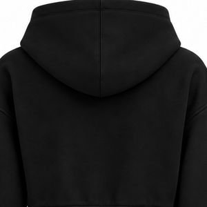Sudadera con capucha corta con cremallera para mujer al por mayor, chaqueta con capucha y cremallera completa personalizada, ropa casual de calle de manga larga para mujer - Product Image 4