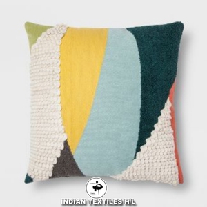 New Style Boho Outdoor Wool Cushion Cover Hot Selling Unique Handwoven Decorative <b>Throw</b> <b>Pillow</b> with Vintage Pattern By ITHL - Product Image 1