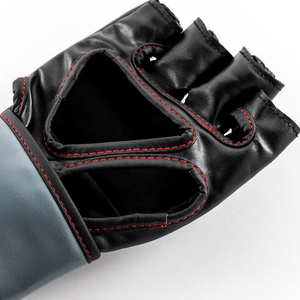 Guantes de MMA de Cuero PU Hechos a Medida, Guantes de Boxeo y Grappling UFC de Medio Dedo, Guantes de Lucha Profesionales con Cierre de Gancho y Bucle, Unisex, de Fábrica - Product Image 4