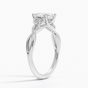 Bague BOJ 038 en argent 925, coupe marquise, nœud d'amour celtique, diamant 2 carats couleur D VVS1, moissanite certifiée GRA, vente à prix réduit - Product Image 2