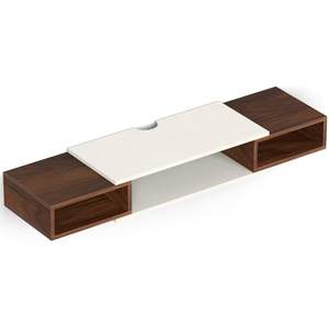 ชุดตู้วางทีวีติดผนังไม้สำหรับงานวิศวกรรม พร้อมชั้นวางกล่องรับสัญญาณ/ตู้ทีวี ชั้นวางหนังสือ และชั้นวางของตกแต่ง - Product Image 2