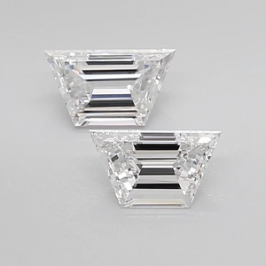 Diamants synthétiques de laboratoire R&K GEMS, taille trapèze, couleur Fancy Light VVS, toutes tailles disponibles, commande personnalisée de bijoux - Product Image 1
