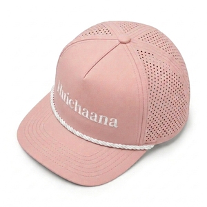 Custom Laser Perforated Rope Baseball Cap Lightweight Quick Dry Golf <b>Hat</b> Breathable 6 Panel OEM Embroidery Adjustable Injae - Product Image 2