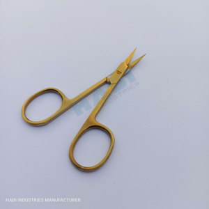 Customized Stainless Steel Curved Blade <b>Cuticle</b> <b>Scissors</b> & Manicure Shears Right-Handed Wholesale Suppliers Dead Skin Remover - Product Image 2