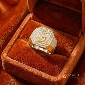 Moissanite <b>Ring</b> <b>Men</b> Hip Hop Gold Plated 925 Sterling Silver Pave Cluster Halo <b>Ring</b> Luxury Fashion Jewelry Gift - Product Image 4