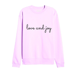 Love And Joy Sweat-shirt à col rond pour femme en coton jaune avec motif de lettres imprimées, coupe régulière, manches longues, automne - Product Image 4