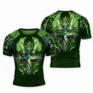 Latest Design High Quality Flexible O Neck Collar Short Sleeve <b>Compression</b> Rash Guard Custom Logo Design OEM ODM T <b>Shirts</b> <b>Men's</b> - Product Image 5