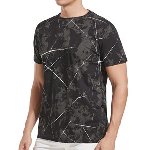 Camiseta de Hombre Nueva al por Mayor, Corte Ajustado, Lavado Ácido, Tejido Grueso, Manga Corta, con Logotipo Frontal, Disponible en Varios Tamaños - Product Image 2