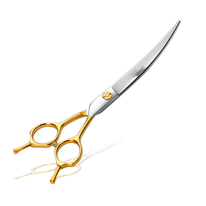 Hot Selling Pet Grooming Curved <b>Scissor</b> Stainless steel Shear for <b>Dog</b> Cat Grooming - Product Image 2