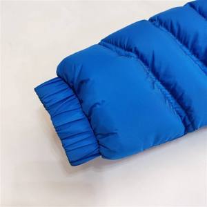 Veste matelassée à capuche bleue, fermeture éclair, coupe-vent, manteau d'hiver unisexe, couleur unie, coupe classique - Product Image 4