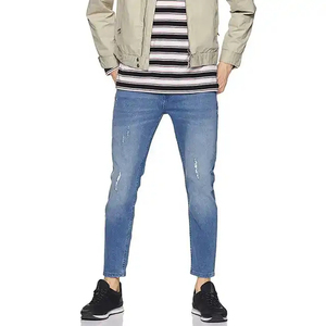 Nouvel Arrivage – Pantalon Classique Homme Coupe Crayon Taille Haute en Jean Extensible avec Fermeture Éclair, Style Décontracté Slim, Tailles Moyennes et Grandes, Salopette Tendance OEM - Product Image 1