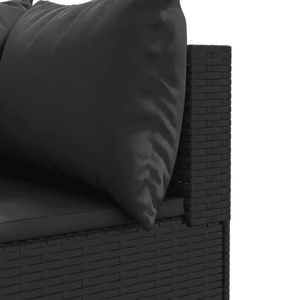 Ensemble de 4 chaises longues de patio noires, ensembles de jardin élégants - Product Image 6