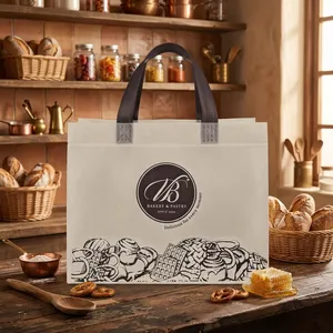 Bolsa de Regalo Personalizada, Reutilizable, Ecológica, de Tela No Tejida, con Impresión por Transferencia Térmica, para Compras, Panadería y Pastelería - Product Image 2