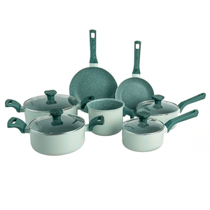 Juego de Utensilios de Cocina de Aluminio HOCA de 7 Piezas, Revestimiento Antiadherente de Cerámica, Tapas de Vidrio, Duradero y Ligero, para Estufas de Gas/Inducción - OEM Vietnam - Product Image 1