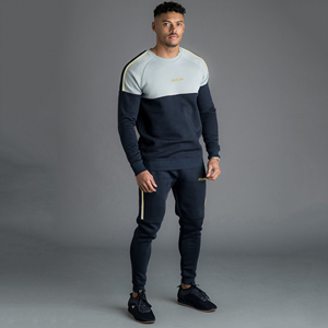 Custom Logo <b>Men</b> Running Fitness Sports Wear Tracksuit High Quality Track Suit - Product Image 3