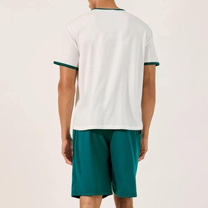 Conjunto de Shorts Casuales de Verano para Hombre con Logotipo DTF Personalizado, Camisetas y Shorts 100% Algodón, Conjunto de Dos Piezas a la Moda - Product Image 2