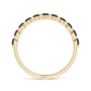 Bague en diamant noir naturel Vaayu Jewels, or jaune, style minimaliste, à porter tous les jours, bagues unisexes, or 10K 14K 18K, argent 925 935 - Product Image 4