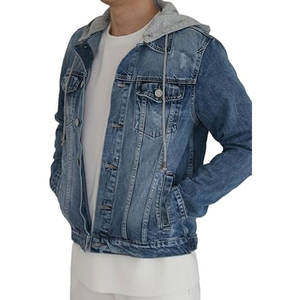 Mens Distressed Denim <b>Jacket</b> Casual Streetwear Fashion <b>Jacket</b> Ripped Vintage Trucker Coat Comfortable Cotton Blend Denim <b>Jacket</b> - Product Image 6