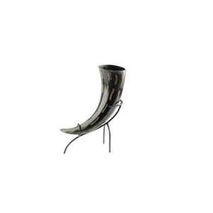 Corne à boire Viking Buffalo faite à la main en laiton naturel poli, mug à bière ou hydromel, bord doré, forme cloche, vintage, vente en gros, export - Product Image 2