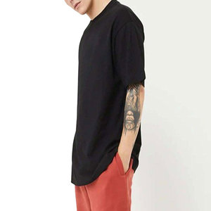 เสื้อยืดผู้ชายสไตล์สตรีท แขนสั้น ทรงหลวม ไซส์ใหญ่ สีดำ วินเทจลำลอง น้ำหนัก 300 กรัม ผ้าฝ้าย 100% ระบายอากาศได้ดี ขายส่ง - Product Image 4