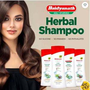 Shampooing aux herbes Mahabhringraj, flacon plastique sûr, extrait ayurvédique, formule nourrissante, soin capillaire naturel, solution nettoyante - Product Image 1