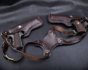 2026 Meilleures ventes : Holster tactique universel en cuir pour épaule, sacoche sous-bras double épaule réglable, excellent pour la dissimulation, fait main - Product Image 2