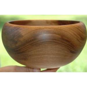 Tazón de servir de madera maciza de lujo, tazón grande y redondo de madera para ensalada, para restaurante, catering, uso doméstico y en la cocina. - Product Image 4
