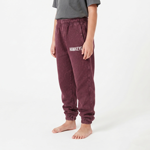 กางเกงจ็อกเกอร์เด็กแบบยูนิเซ็กซ์ ผ้าฝ้ายฟลีซฟอกสี ทรงลำลอง เอวยางยืด มีกระเป๋าข้าง สวมใส่สบาย - Product Image 3