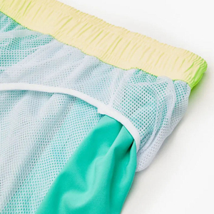 Shorts de Baño para Hombre, Diseño Casual de Verano, Malla de Poliéster de Secado Rápido, Transpirable, con Rayas Reflectantes, Venta al Por Mayor OEM - Product Image 4
