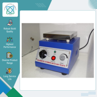 Agitateur magnétique en acier inoxydable de qualité exceptionnelle avec plaque chauffante pour laboratoires, vitesse réglable (200-1500 tr/min), garantie 1 an