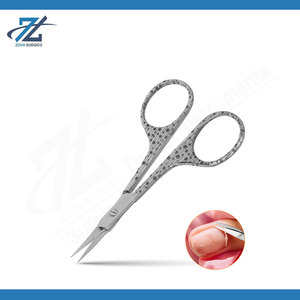 New Design Professional Stainless Steel Nail <b>Scissors</b> Straight Blade Safety Probe Adult Beauty Manicure Trimming <b>Scissor</b> - Product Image 5