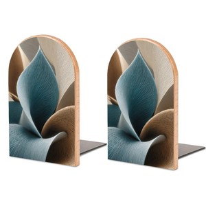 Acacia wooden <b>bookends</b> and desk organizers OEM Custom Wholesale | Aqdus Saleem India - Product Image 4
