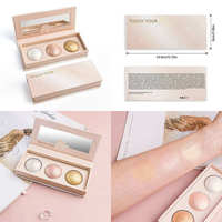 Palet Highlighter Mineral Face Glow Pressed Powder Shimmer Makeup Kit Profesional Vegan Tahan Lama untuk Pesta Pengantin