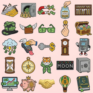 Pins de esmalte personalizados con diseño de dibujos animados de caja de ahorros, insignias de solapa de metal de aleación de zinc, juego de broches creativos con forma de hucha <span class=keywords><strong>financiera</strong></span> para mochila - Product Image 1