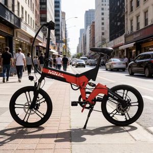 20*1.95-inch tires, aluminum <b>frame</b>, 48V 10AH lithium battery, LCD color display, dual suspension, folding electric <b>bicycle</b> - Product Image 2