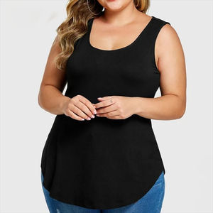 Camiseta sin mangas de punto personalizada de alta calidad, novedad 2026, con estampado por sublimación para mujer, talla grande, OEM - Product Image 3