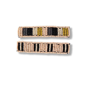 Elegante Pinza para el Cabello con Bordado de Cuentas, Accesorio para el Cabello con Cuentas de Bloques de Color Anna, Paquete de 2, Uso Diario, Resina de la India - Product Image 5