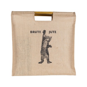 Acheter en gros populaire grande mode dame dernier sac fourre-tout en lin de jute sac de plage avec poignée en cuir - Product Image 5