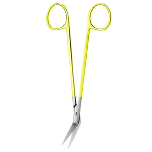 Ciseaux chirurgicaux Locklin Gum Scissor 160 mm à bord de scie, en acier inoxydable, pour opérations médicales, couleur or, certifiés CE, par Grip Surgical - Product Image 3