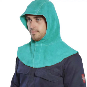 Industrial Safety Protective Split Cowhide Split Leather Welding Hood <b>Spark</b> Resistant Safety Working <b>Jacket</b> Comfortable Durable - Product Image 4