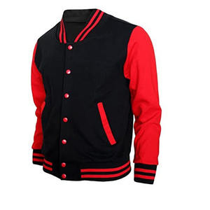 Veste universitaire tendance pour homme, coupe confortable, en laine/cuir chauffant, pour l'hiver et l'extérieur, meilleur prix de gros, doublure en coton - Product Image 2