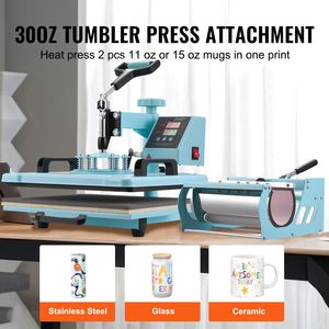 Pressa a Caldo 12 x 15 Pollici 8 in 1 per Trasferimento Termico, per Tumbler da 6-30 oz, Girevole a 360 Gradi per T-shirt - Product Image 3