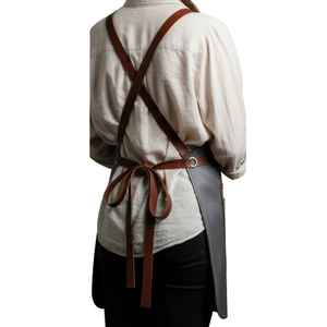 Étui de luxe sophistiqué en cuir pour tablier de sommelier, uniforme de serveur de vin, protection professionnelle pour l'hôtellerie, avec détail poche - Product Image 5