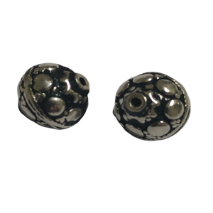 Perles rondes faites à la main en argent sterling, perles ethniques en argent sterling, fabricant de perles et composants en argent pour la fabrication de bijoux - Product Image 4