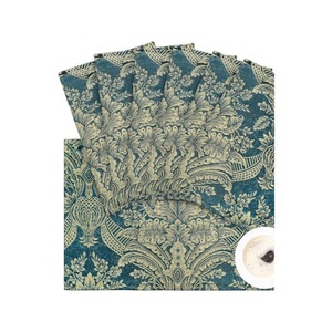 Wholesale Attractive Jacquard Embroidered Floral Table Mat Heat Insulated Pad Dinner Table Decor Rectangular Shaped Mats 35x31cm - Product Image 3