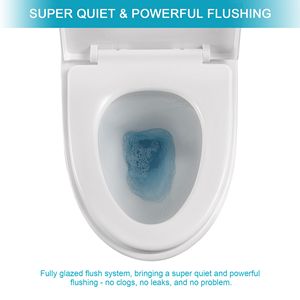 WC in ceramica a doppio filo monopezzo con chiusura morbida - Product Image 6