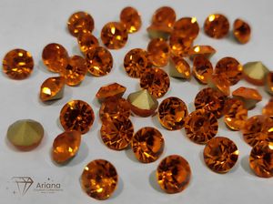 Pierres Chaton en Cristal Topaze Fumée Jonquil LCT pour la Fabrication de Bijoux, Strass en Verre Facetté de Qualité Supérieure, Pierres Précieuses en Vrac - Product Image 4
