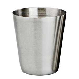 Verre à eau élégant et ergonomique en acier inoxydable, en forme de sablier, gobelet métallique de qualité supérieure avec bord lisse pour boissons et jus - Product Image 3
