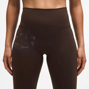 Leggings de Color Marrón de Alta Calidad al por Mayor, Ligeros, Duraderos, Cómodos para Uso Diario, Transpirables, Ajustados, con Logotipo Personalizado - Product Image 6