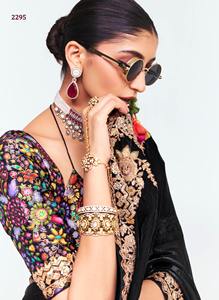 Elegante Saree de Seda Suave para Fiestas y Bodas, con Blusa de Diseño Exclusivo, el Más Vendido para Mujer - Product Image 3